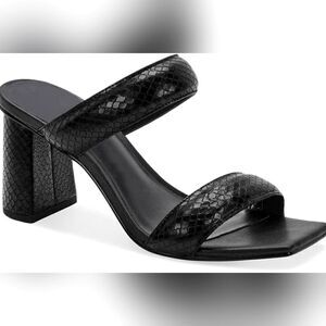 (4-3962)  ZBY Womens Chunky Heels Open Toe Strappy Sandals Sz 9.5